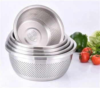 Miska na umývanie ryže z nehrdzavejúcej ocele